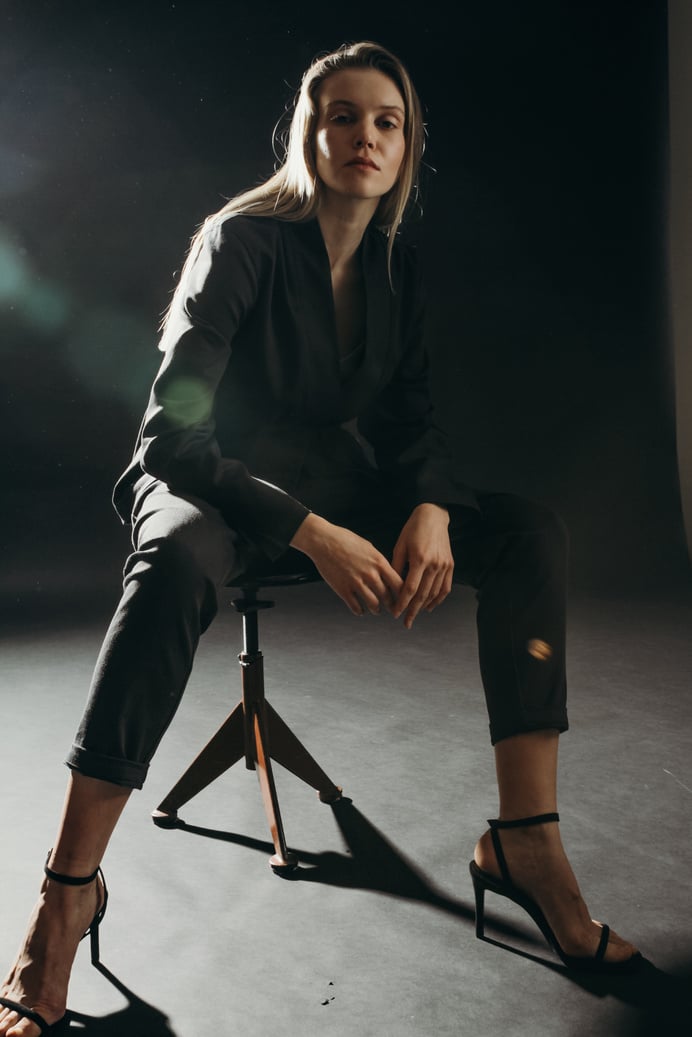 Photo Of Woman Wearing Black Blazer